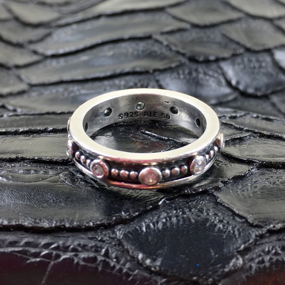 Authentic Pandora 190882CZ Royalty Ring in Sz 50
